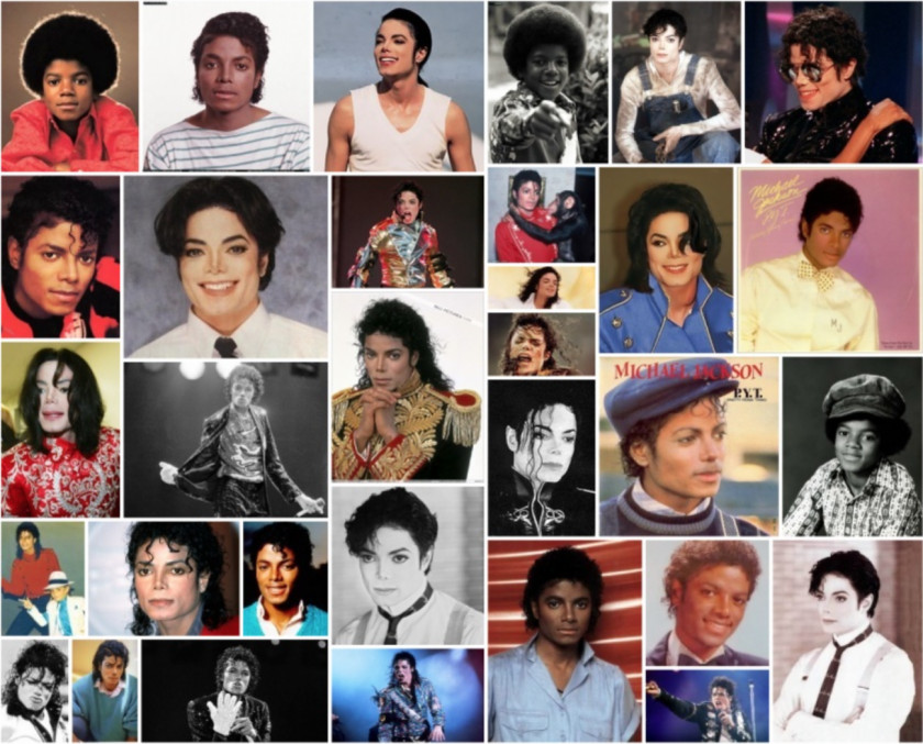 Michael Jackson Collage Photomontage Thriller The 5 PNG