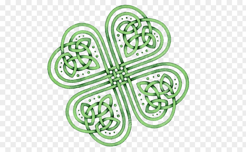 Clover Four-leaf Celtic Knot Shamrock Celts PNG