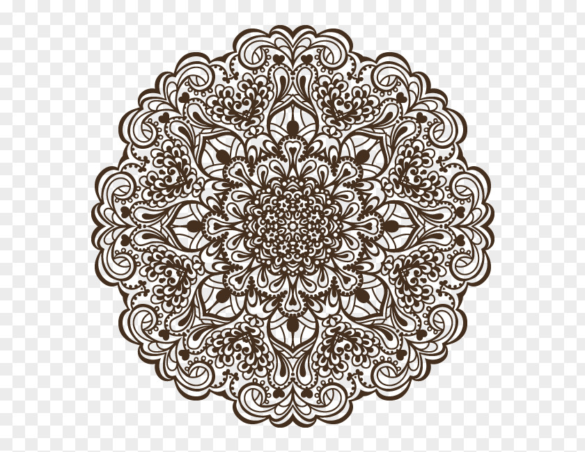 Design Ornament Black And White PNG