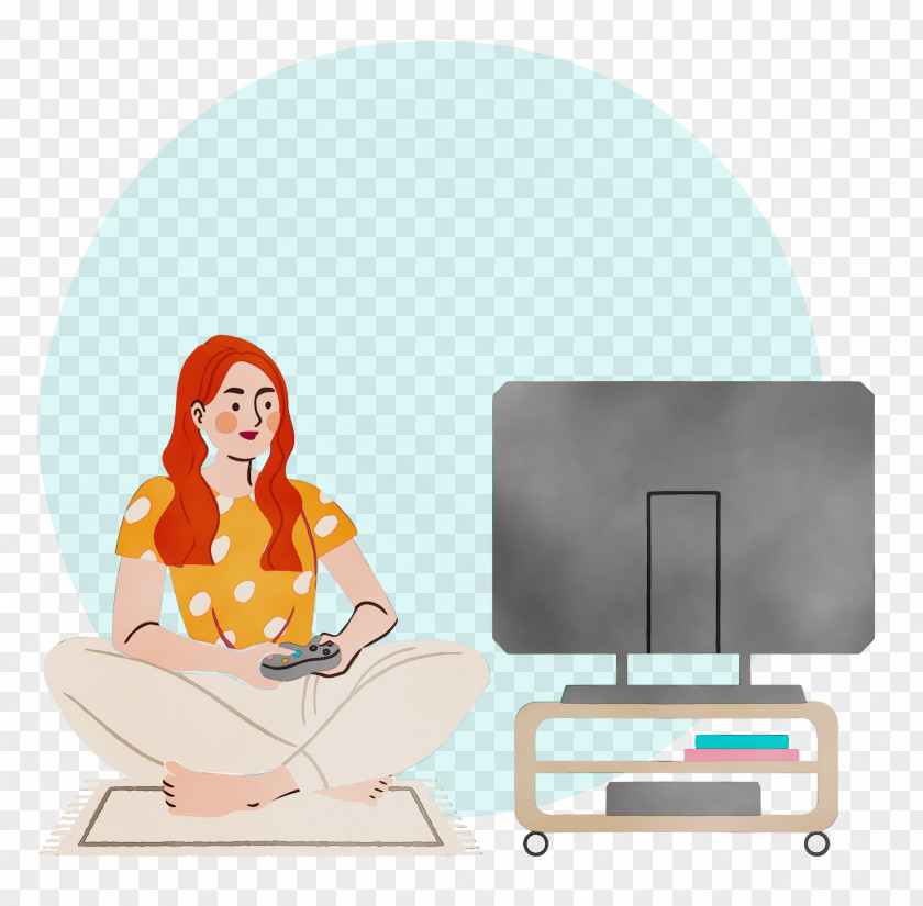 Furniture Sitting Cartoon Meter Behavior PNG