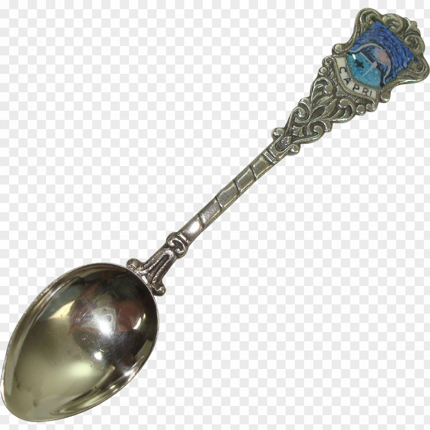 Spoon Souvenir Silver Handle Monte Carlo PNG