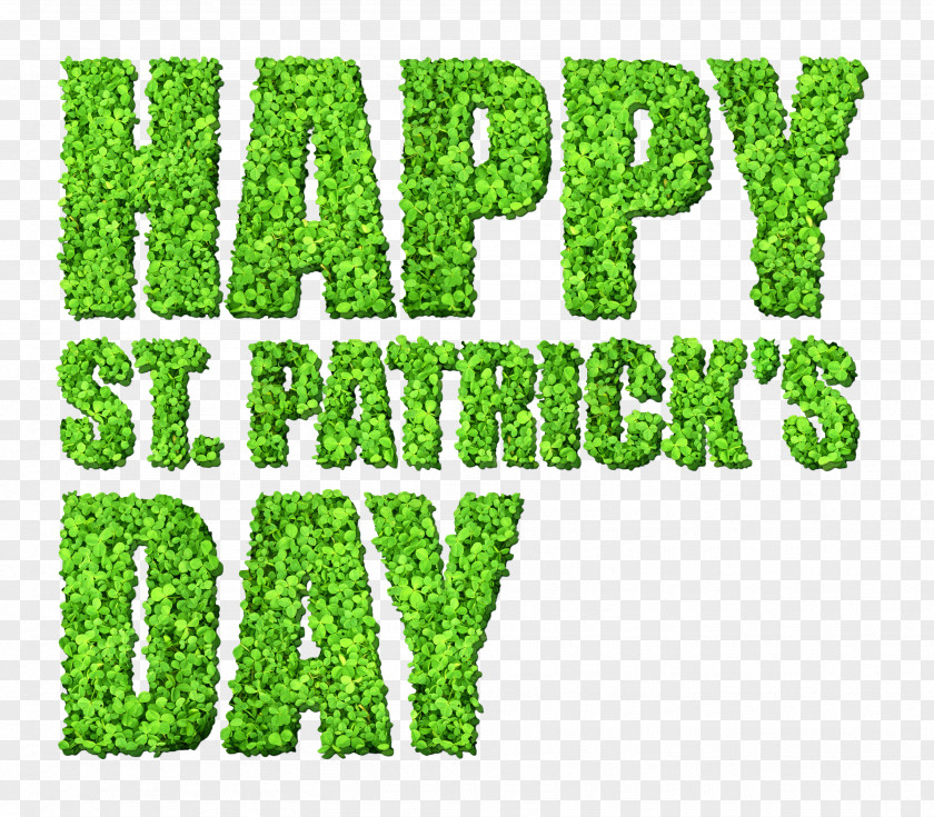 Happy St Patricks Day With Clovers Saint Patrick's Public Holiday March 17 Clip Art PNG