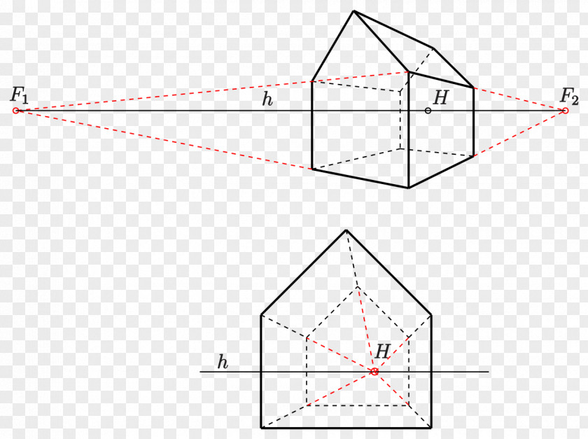 Horizont Cutaway Drawing Vanishing Point Perspective PNG