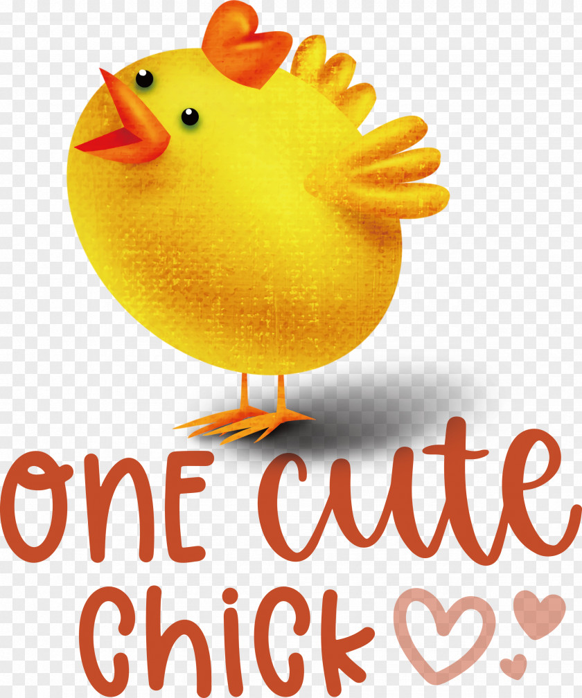 One Cute Chick Easter Day Happy PNG