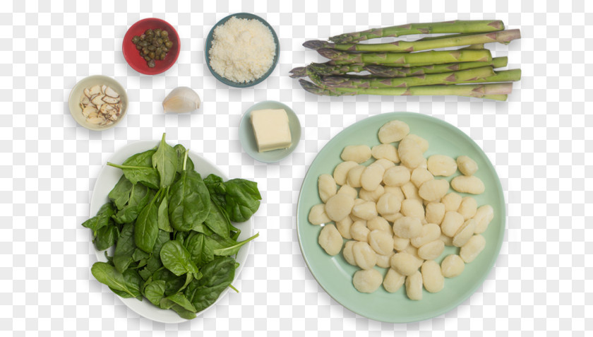 Asparagus Board Vegetarian Cuisine Gnocchi Pesto Italian Salsa Verde PNG