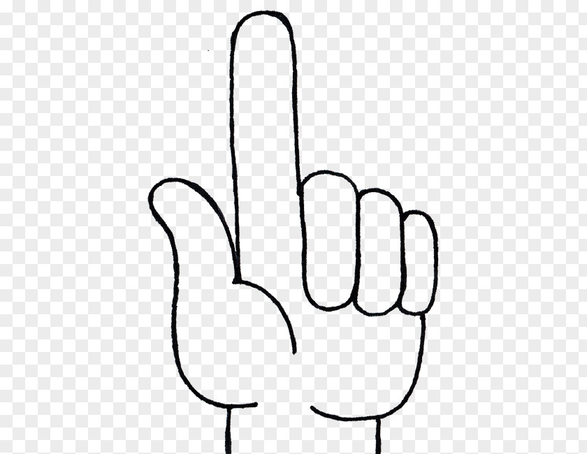 Number 1 Hand Cliparts Finger Clip Art PNG