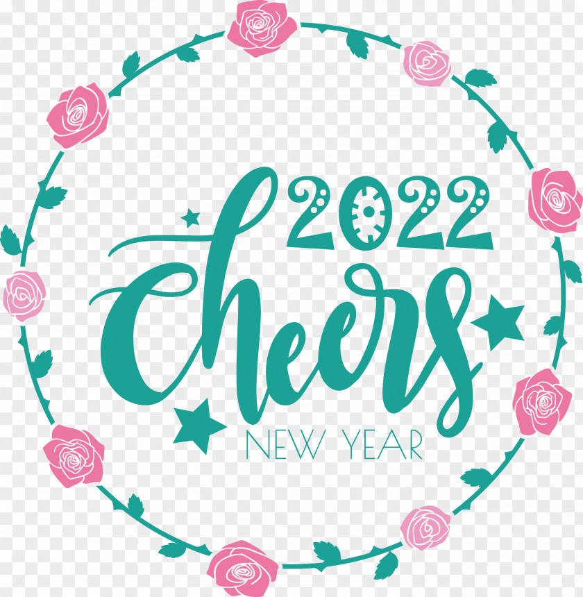 2022 Cheers Happy New Year PNG