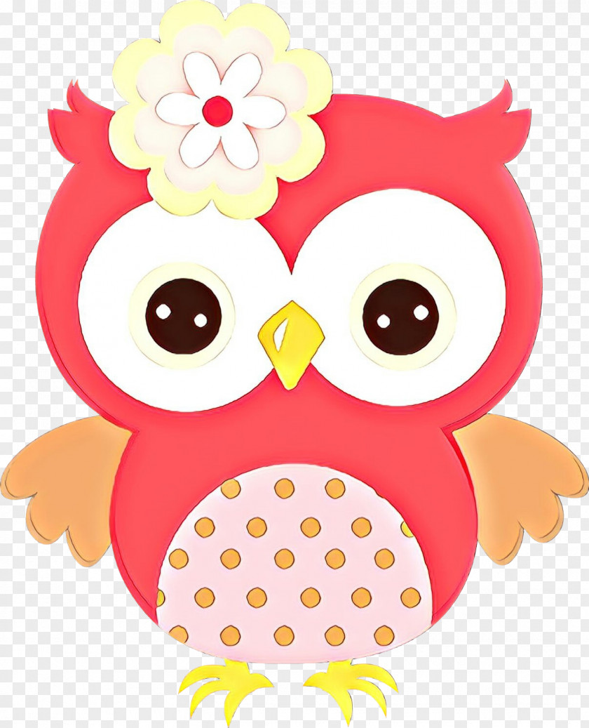 Bird Of Prey Owl Pink Clip Art Cartoon PNG