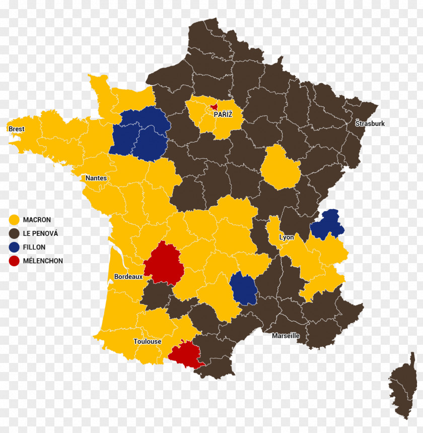 France United States French Presidential Election, 2017 Map PNG
