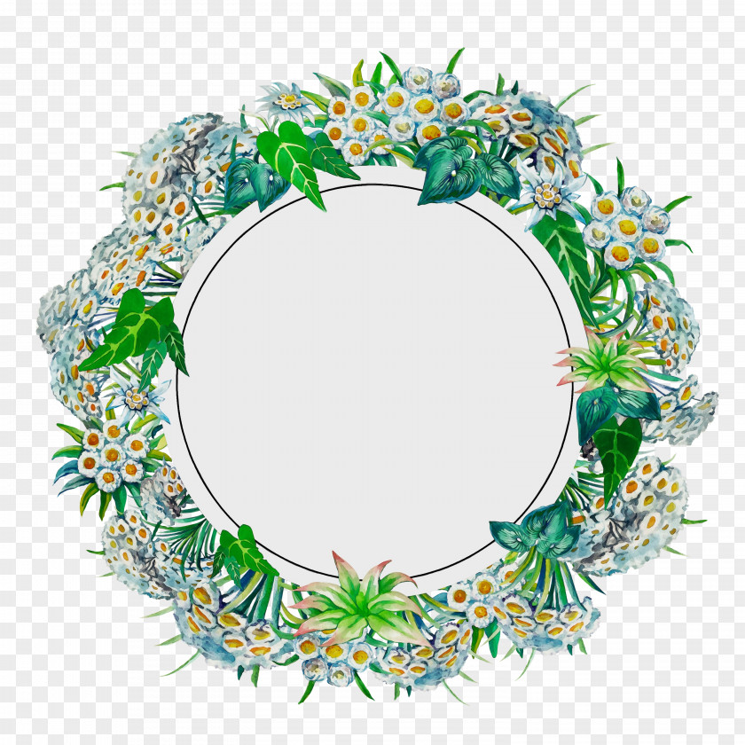 Leaf Wreath Font Meter Biology PNG