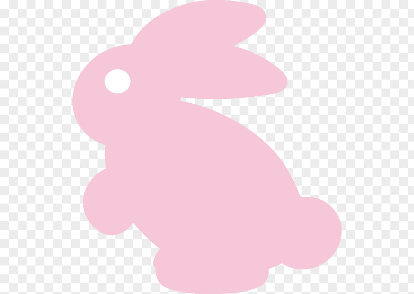 Pink Easter Bunny Rabbit Clip Art Openclipart Image PNG