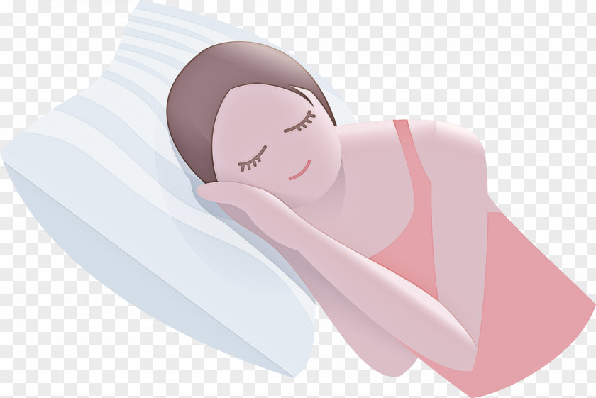 Textile Child Skin Pink Sleep Arm Neck PNG