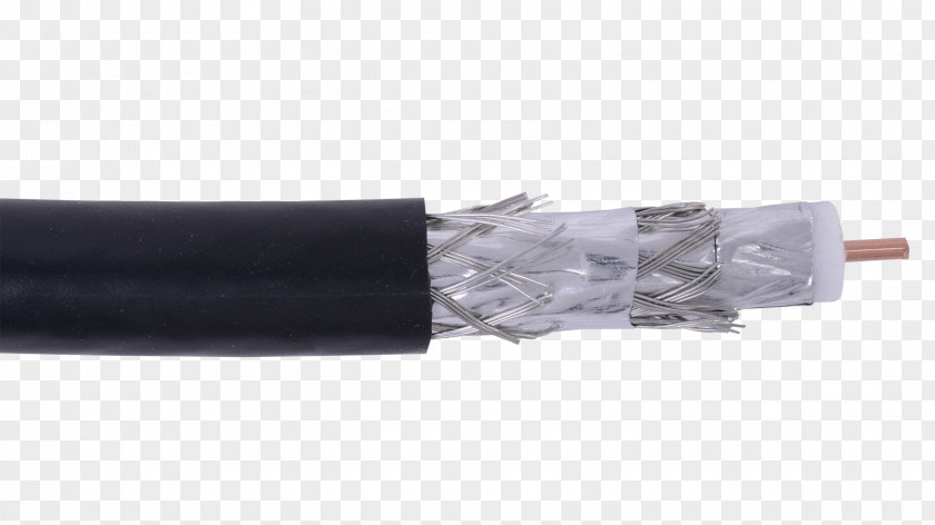 Coaxial Cable RG-6 Shielded Electrical Television PNG