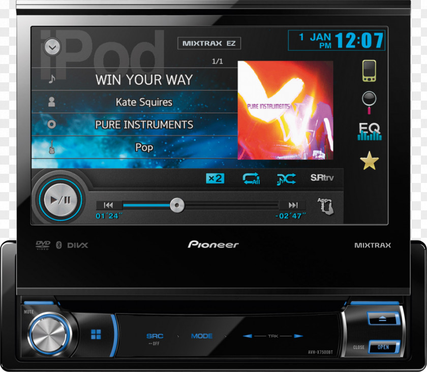 Dvd Amazon.com Pioneer AVH-X7500BT Vehicle Audio Corporation ISO 7736 PNG