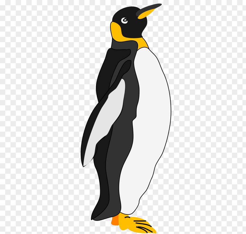 Gray Yellow Cartoon Penguin Emperor Clip Art PNG