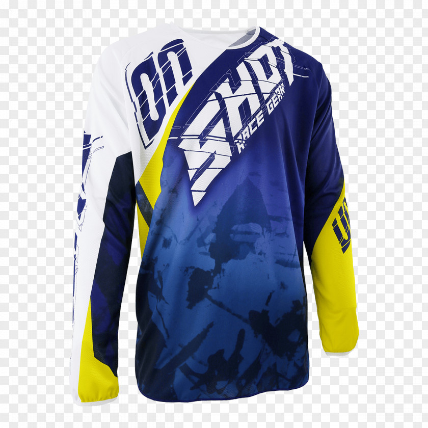 Motocross Blue Shot Devo Squad MX Jersey Motorcycle Dirt Bike PNG