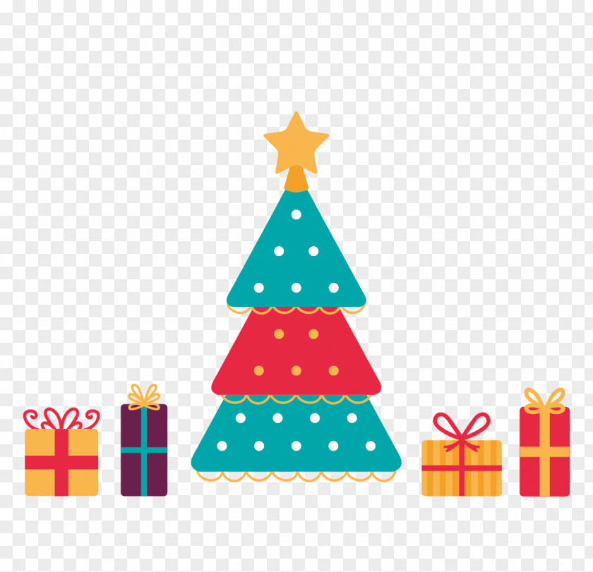 Christmas Tree Gift Decoration Feliz Navidad PNG