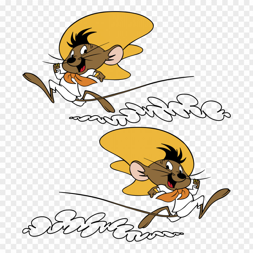 Design Speedy Gonzales Looney Tunes Animated Cartoon Logo PNG