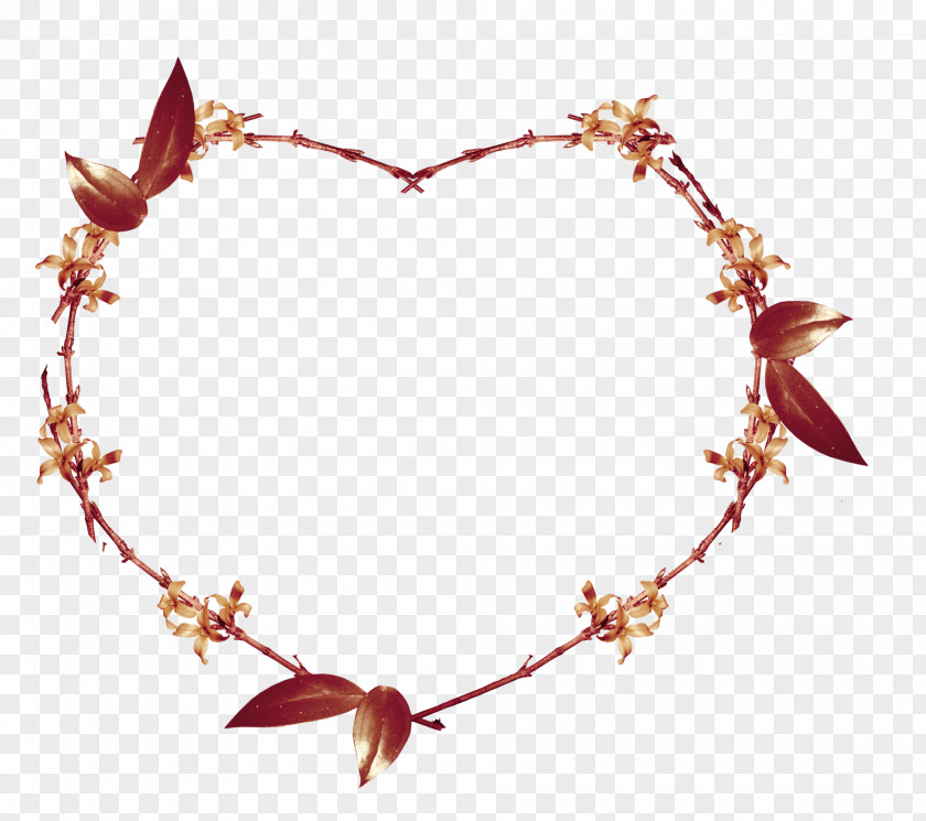 Foliage Heart Leaf Branch PNG