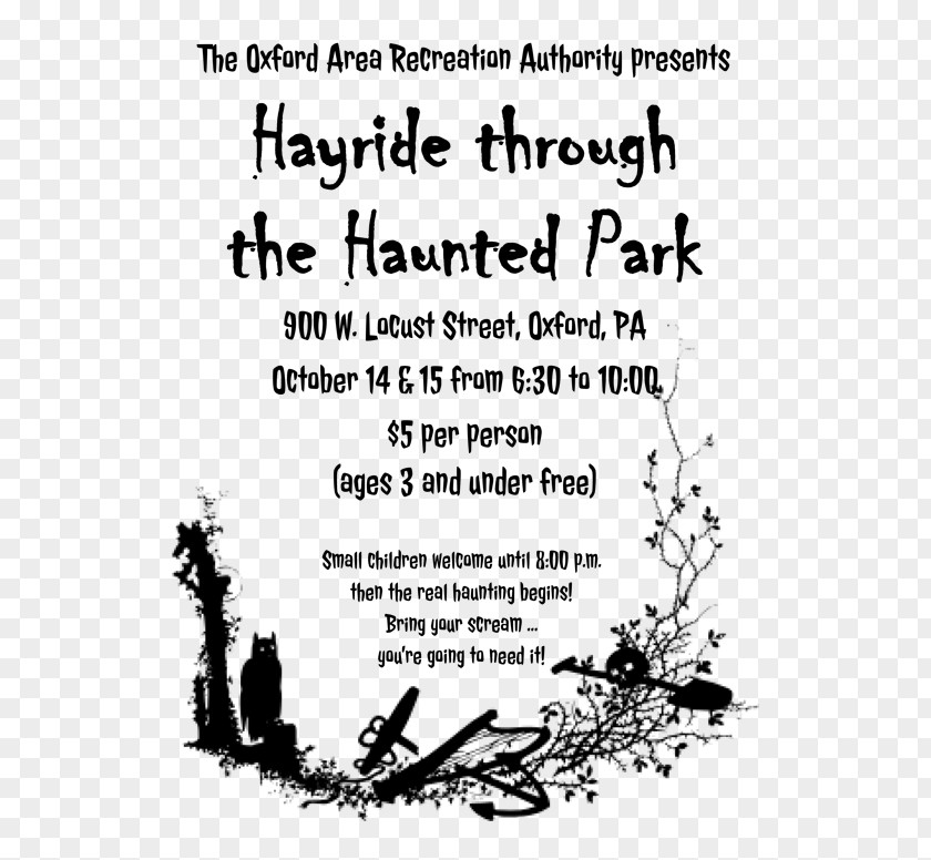 Los Angeles Haunted Hayride Graphic Arts Printing Halloween PNG