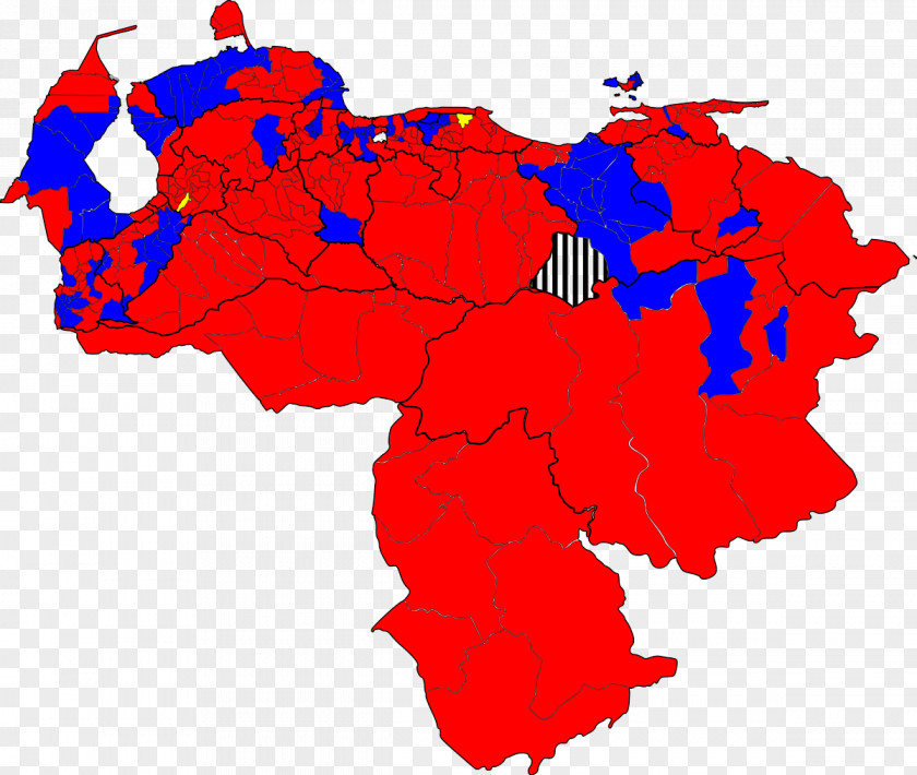 Map Venezuelan Presidential Election, 2018 Vector PNG