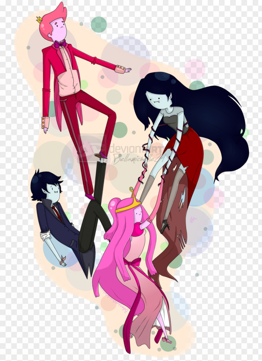 Marceline The Vampire Queen Princess Bubblegum Adventure Fan Art Fionna And Cake PNG