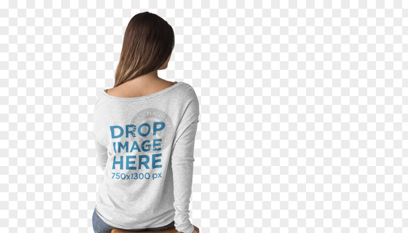 Stage Backdrop Long-sleeved T-shirt Clothing Mockup PNG