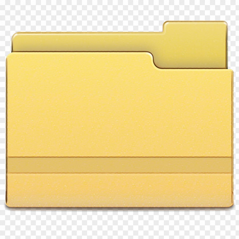 Paper Product Material Property Yellow Folder Rectangle PNG