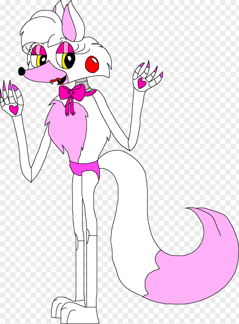 Style Magenta Cat Drawing PNG