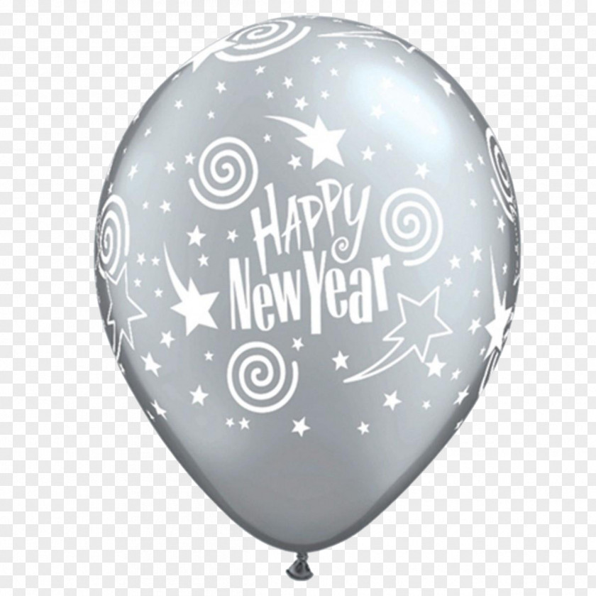 Balloon New Year's Eve Party Gold PNG