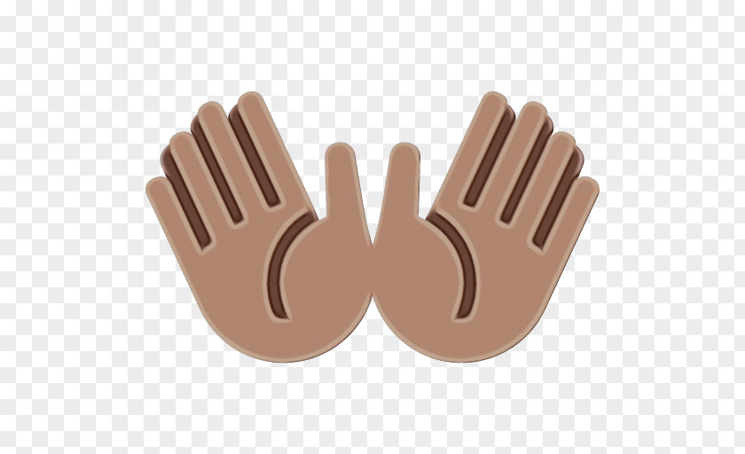 Beige Thumb Praying Emoji PNG
