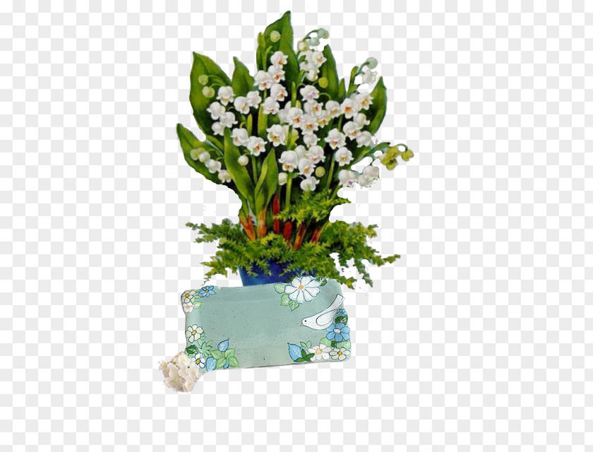 Lily Of The Valley Vase Floral Design Cut Flowers May Day PNG