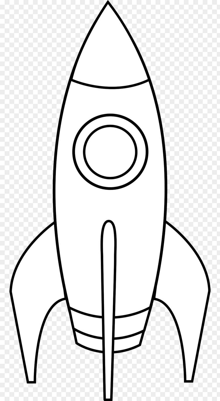Rocket Spacecraft SpaceShipOne Black And White Clip Art PNG