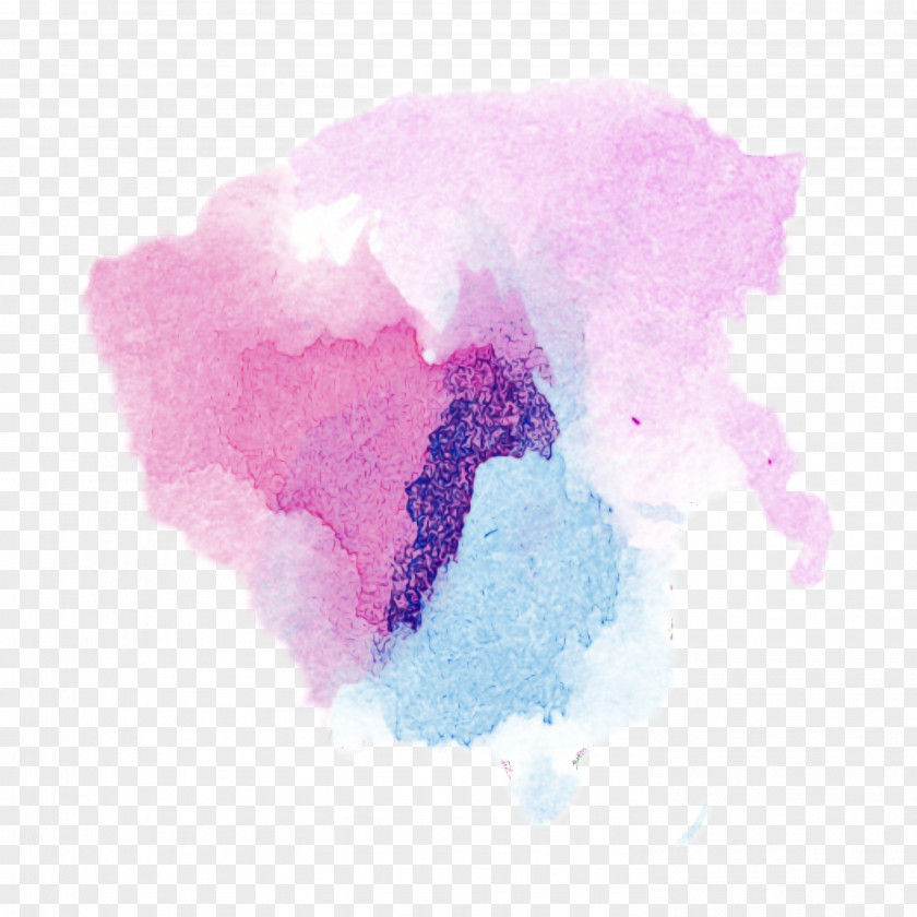Watercolor Paint Violet Background PNG