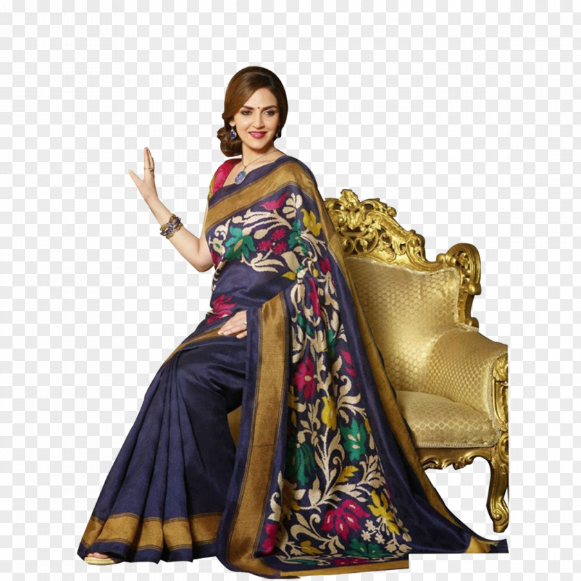 Saree Bhagalpuri Silk Bhagalpur Sari Craftsvilla PNG