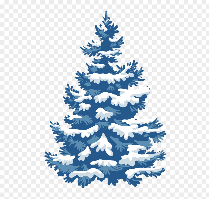 Snow Tree Christmas Card PNG