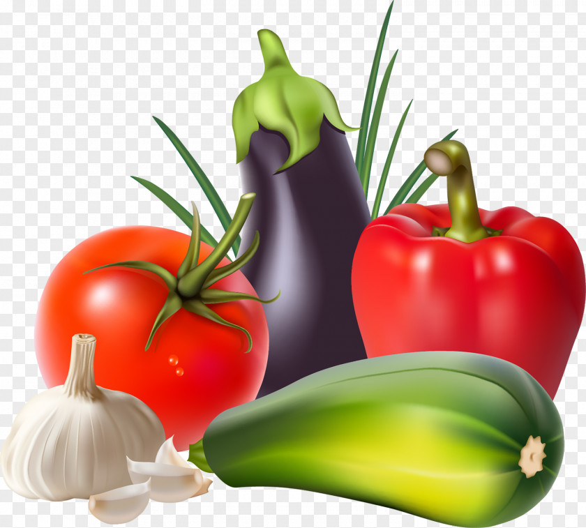 Vegetable Tomato Garlic Bell Pepper PNG