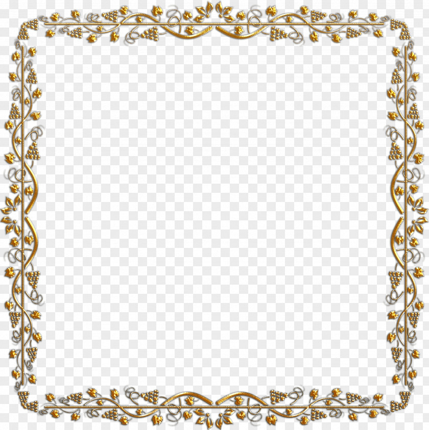 Golden Frame Monkey Clip Art PNG