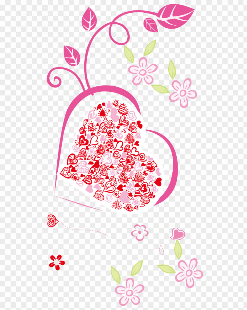 Pink Heart Sweet Vector Illustration PNG