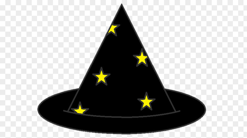 Star Triangle Witch Cartoon PNG