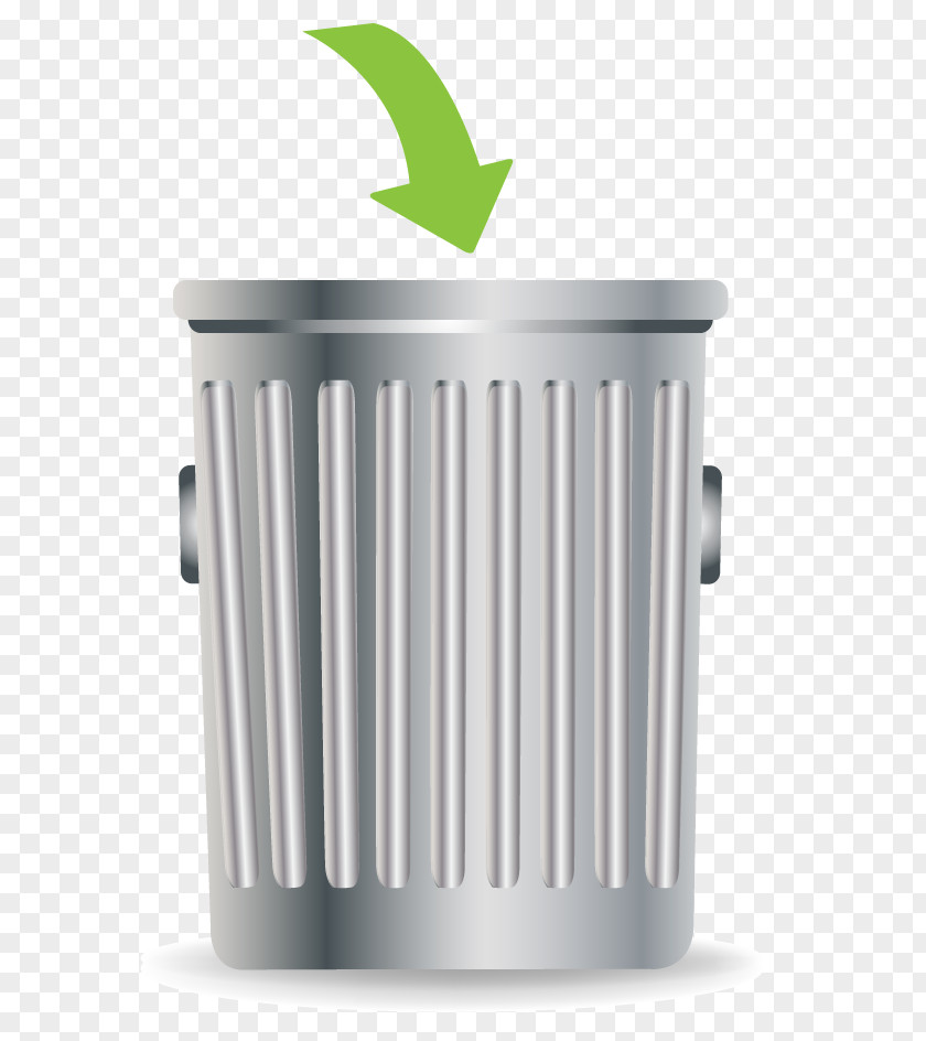 Vector Metal Trash Can Waste Container Recycling Bin Paper PNG