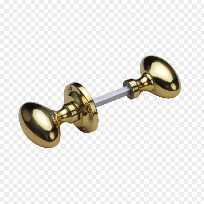Brass Door Handle Bronze Rim Lock PNG