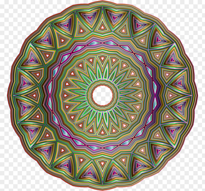 Mandala Kaleidoscope Circle Image PNG