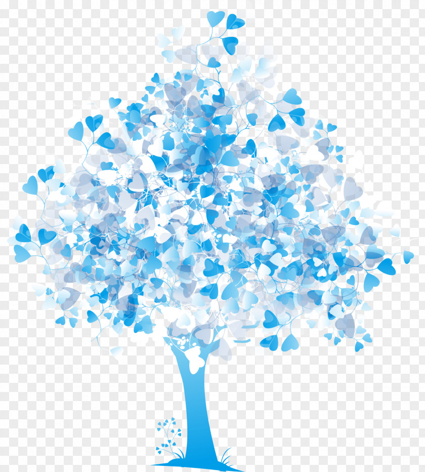 Blue Painted Trees Tree Photography Drawing Clip Art PNG
