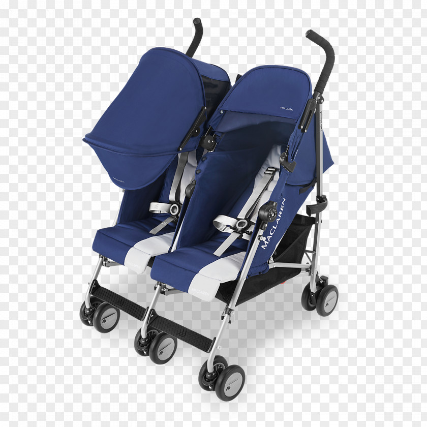 Blue Stroller Maclaren Baby Transport Amazon.com Infant Twin PNG