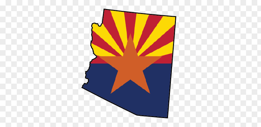 Flag Of Arizona Map The United States PNG