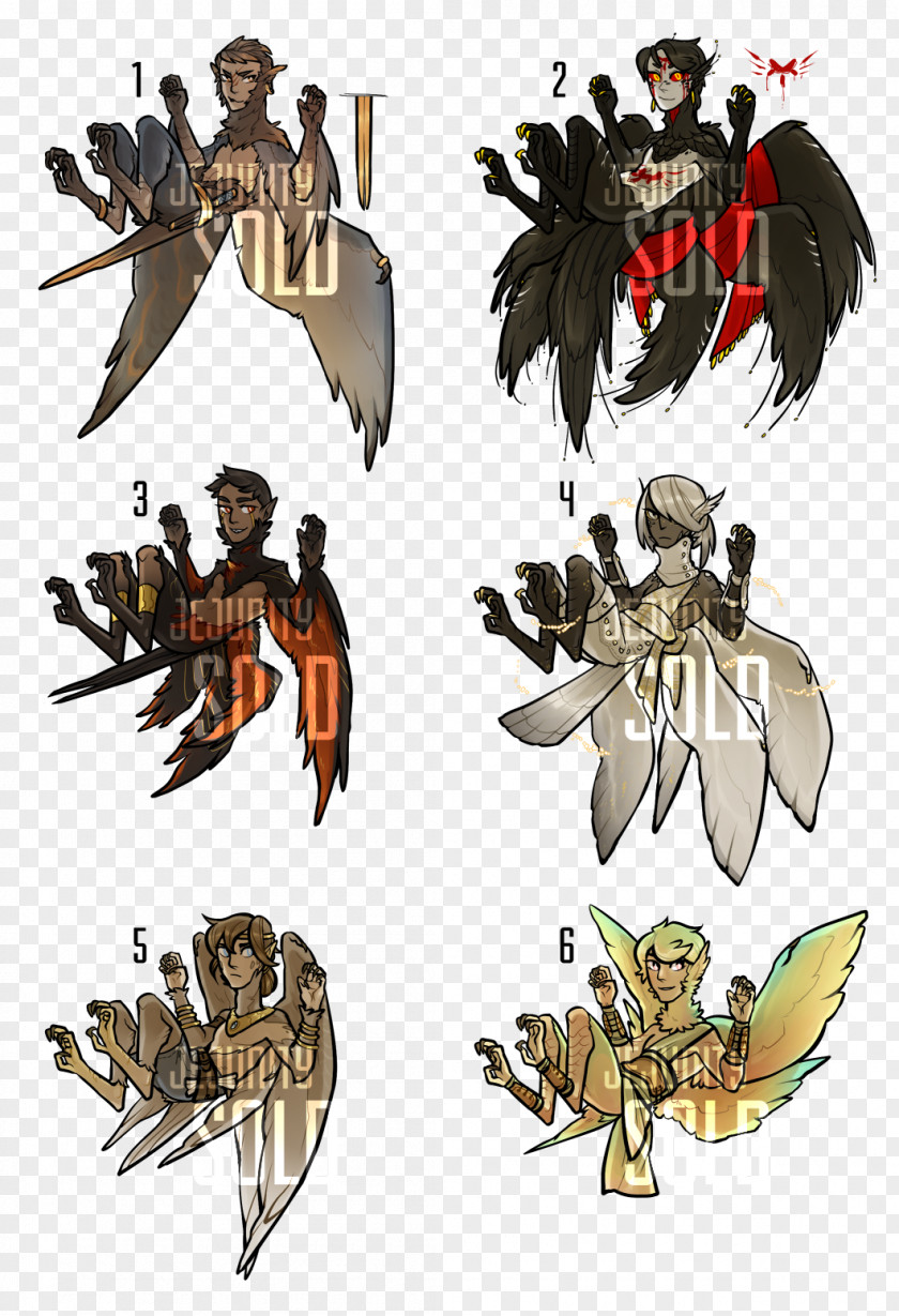 Harpy Costume Design Legendary Creature PNG