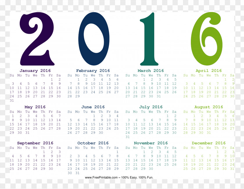 Single-page Calendar Font PNG