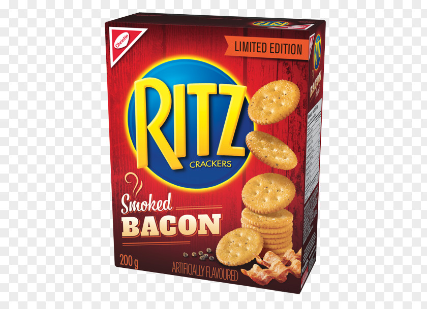 Smoked Bacon Ritz Crackers Food Cheddar Cheese PNG