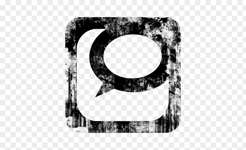 Social Media Logo Grunge PNG